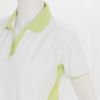 Ladies Pastel Polo Golf Shirt - White/Mint