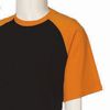 Raglan-T T-Shirt - Black/Orange
