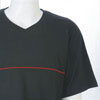 V-Neck T T-Shirt - Black/Red