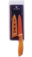 Eetrite Paring Knife with Coloured Sheath - Orange