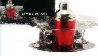 Cocktail Set - Shaker with 2 Martinit Glasses