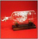 Bottle with Ship 11 * 4 cms