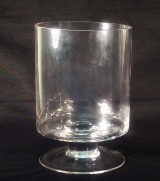 Footed Candle Holder Hurrican Lamp - 23 * 14cm Diameter