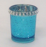 Votive Candle Holder Blue - 6.5 * 5.5cm Diameter