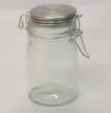 Glass Jar & Stainless Steel Lid 300ml - 12cm (Height)