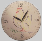 Rooster Wall Clock - 29cm Diameter