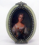 White & Pearl Oval Picture Frame 3.5 * 5 inch