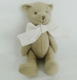 Cuddly Teddy Bear (Linen & Cotton) 20cm