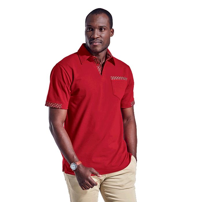 Barron Mens Tebello Golfer - Avail in: Navy/Navy, Red/Red or Whi