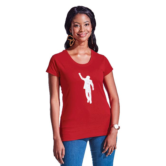 466/64 Ladies 155g T-Shirt - Avail in: Black, Red or White