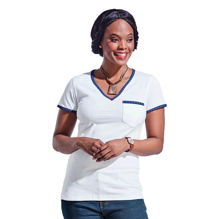 Barron Ladies 160g Bokang T-Shirt - Avail in: Navy/Navy, Red/Red