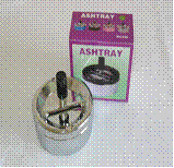 Spinning Ashtray - Chrome 9Cm Single