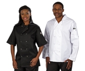 Zest Chef Jacket Long Sleeve - Avail in: Black, White