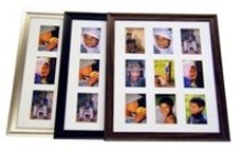 Moulded Photo Frame - 9 Windows (4 * 6 inch) Available in Black,