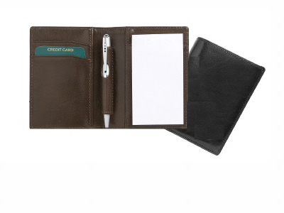 Leather Pocket Notepad Holder - Italian Leather adpel (PGIFTSR6628 ...