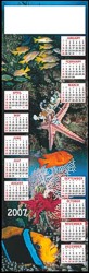 Single Sheet Poster Calender - Long Wall - fish