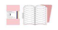 Moleskine Ruled Volant Book Pink Extra Small