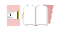 Moleskine Plain Volant Book Pink Large